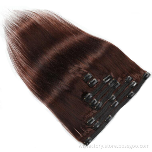 Brazilian machine remy clip hair extension straight,human hair clip extension,ombre clip in hair extensions human for women